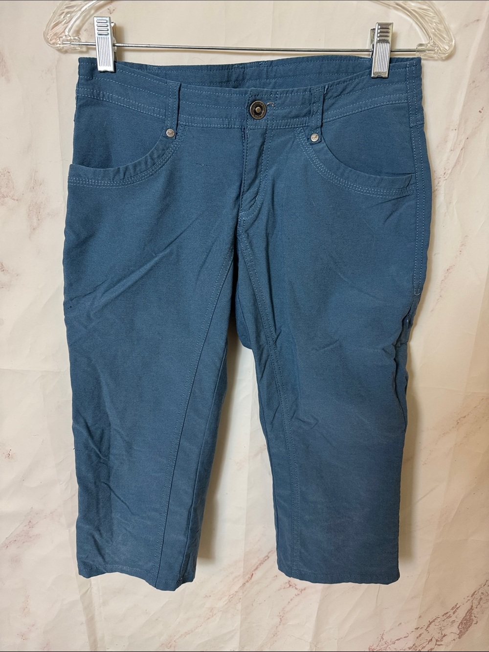 KÜHL Women's Blue Hiking Capri Cropped Outdoor Pants Size 2 - Picture 1 of 3